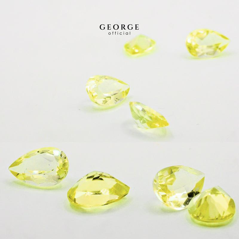Yellow Sapphire Pear Cut 4x3, 5x3, 5x4, 6x4, 7x5, 8x6 mm. Wholesale Precious GGYSP Gemstone Ruby Pink Sapphire Purple Sapphire Orange Sapphire Yellow Sapphire George Jewelry