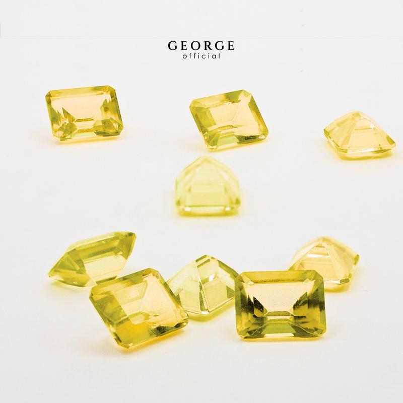 Yellow Sapphire Emerald Cut 4x3, 5x3, 6x4, 7x5, 8x6 mm. Wholesale Precious GGYSE Gemstone Ruby Pink Sapphire Purple Sapphire Orange Sapphire Yellow Sapphire George Jewelry