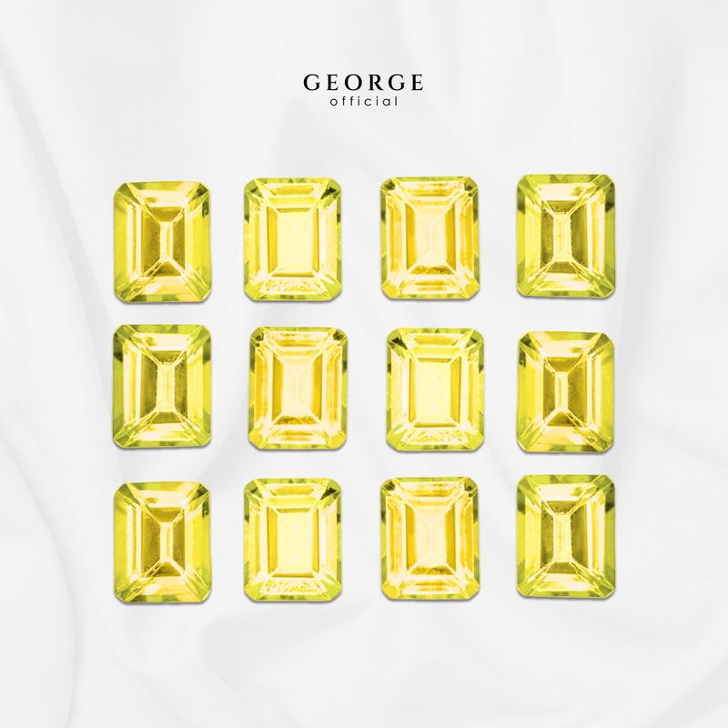 Yellow Sapphire Emerald Cut 4x3, 5x3, 6x4, 7x5, 8x6 mm. Wholesale Precious GGYSE Gemstone Ruby Pink Sapphire Purple Sapphire Orange Sapphire Yellow Sapphire George Jewelry