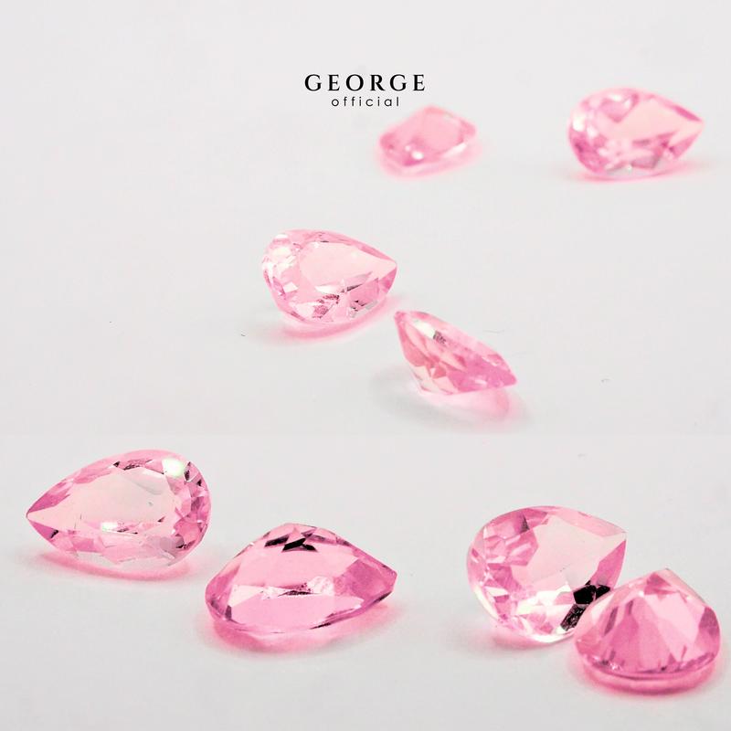 Pink Sapphire Pear Cut 4x3, 5x3, 5x4, 6x4, 7x5, 8x6 mm. Wholesale Precious GGPISP Gemstone Ruby Pink Sapphire Purple Sapphire Orange Sapphire Yellow Sapphire George Jewelry