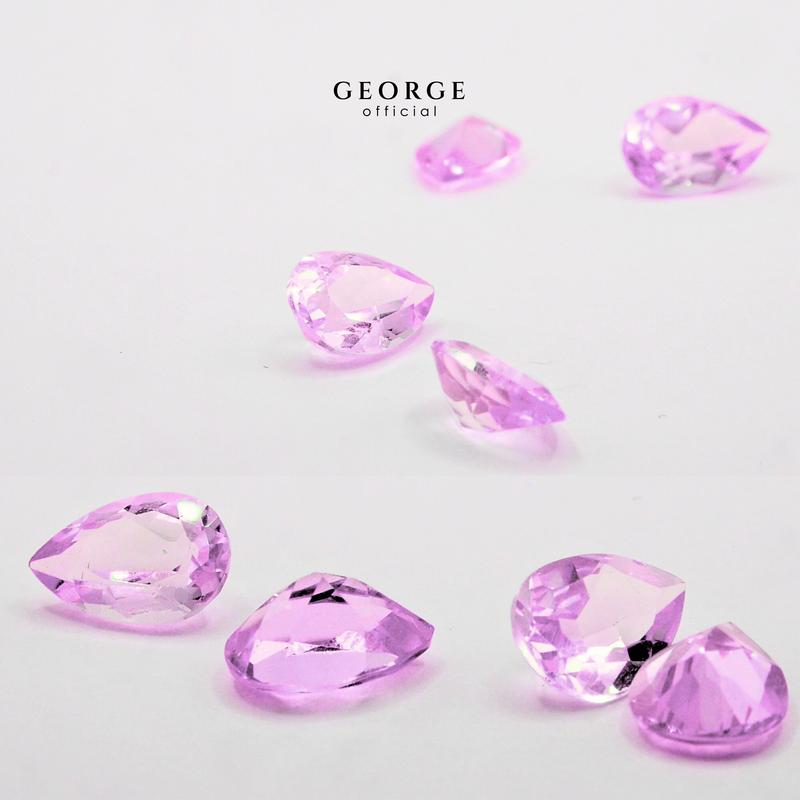 Purple Sapphire Pear Cut 4x3, 5x3, 5x4, 6x4, 7x5, 8x6 mm. Wholesale Precious GGPSP Gemstone Ruby Pink Sapphire Purple Sapphire Orange Sapphire Yellow Sapphire George Jewelry