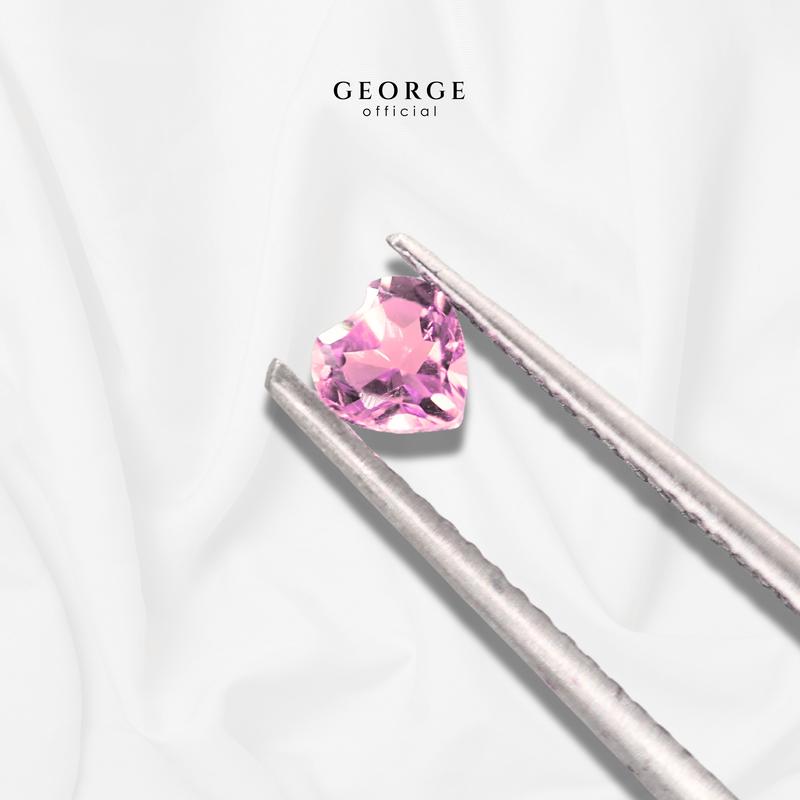 Pink Sapphire Heart Cut 3-7 mm. Wholesale Precious GGPISH Gemstone Ruby Pink Sapphire Purple Sapphire Orange Sapphire Yellow Sapphire George Jewelry