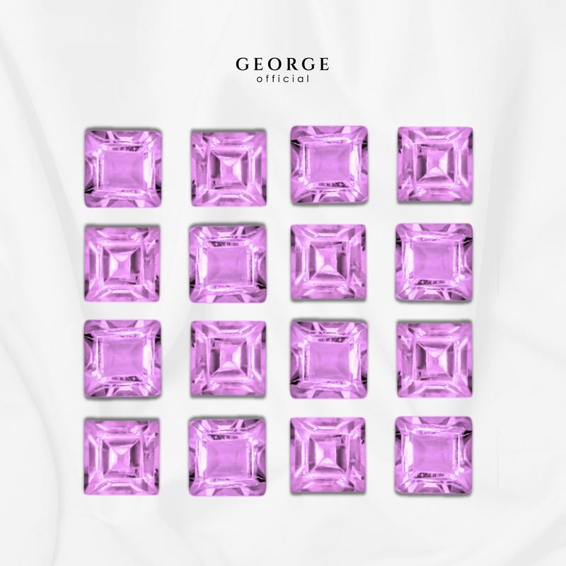 Purple Sapphire Square Step Cut 2-7 mm. Wholesale Precious GGPSS Gemstone Ruby Pink Sapphire Purple Sapphire Orange Sapphire Yellow Sapphire George Jewelry