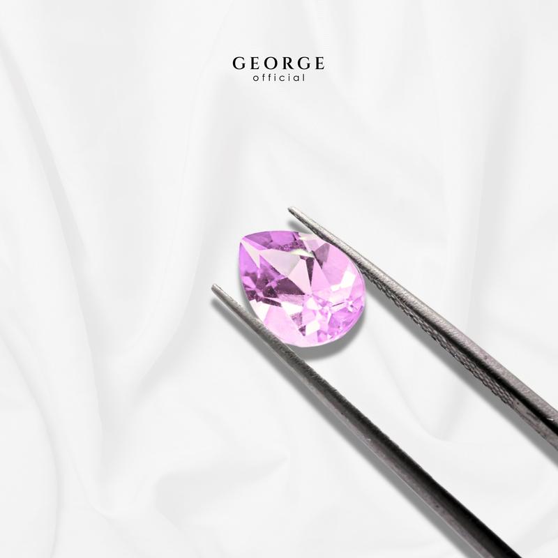 Purple Sapphire Pear Cut 4x3, 5x3, 5x4, 6x4, 7x5, 8x6 mm. Wholesale Precious GGPSP Gemstone Ruby Pink Sapphire Purple Sapphire Orange Sapphire Yellow Sapphire George Jewelry