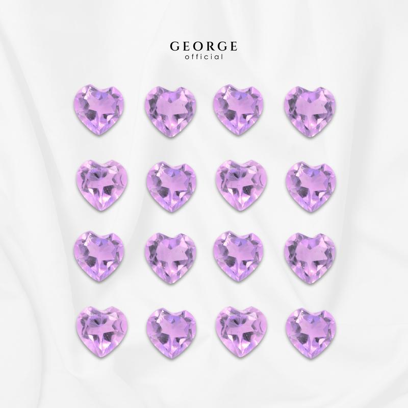 Purple Sapphire Heart Cut 3-7 mm. Wholesale Precious GGPSH Gemstone Ruby Pink Sapphire Purple Sapphire Orange Sapphire Yellow Sapphire George Jewelry