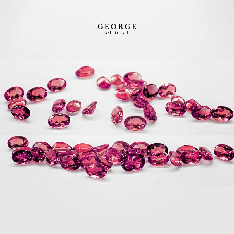 Ruby Oval Cut 5x3, 6x4, 7x5, 8x6, 9x7, 10x8, 11x9 mm. Wholesale Precious GGRBO Gemstone Ruby Pink Sapphire Purple Sapphire Orange Sapphire Yellow Sapphire George Jewelry