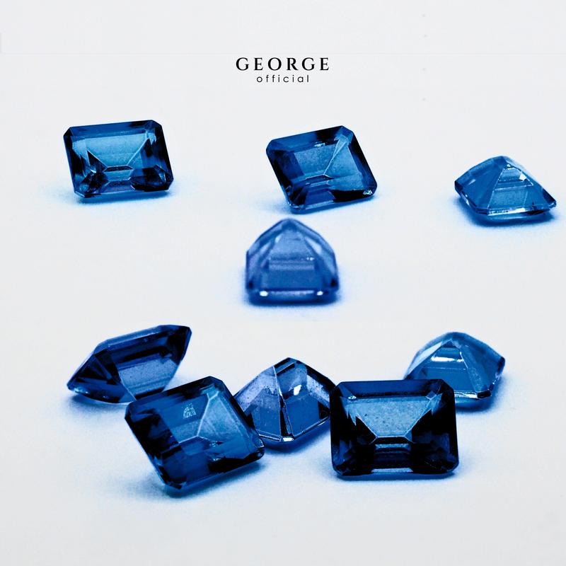Blue Sapphire Emerald Cut 4x3, 5x3, 6x4, 7x5, 8x6 mm. Wholesale Precious GGBSE Gemstone Ruby Pink Sapphire Purple Sapphire Orange Sapphire Yellow Sapphire George Jewelry