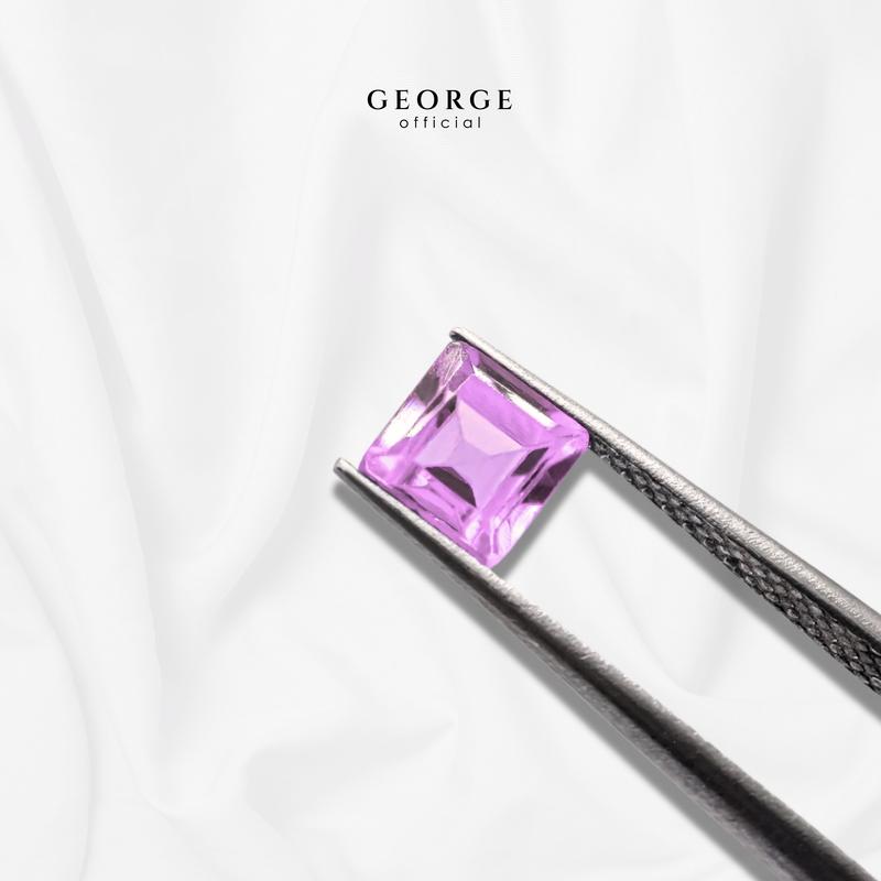 Purple Sapphire Square Step Cut 2-7 mm. Wholesale Precious GGPSS Gemstone Ruby Pink Sapphire Purple Sapphire Orange Sapphire Yellow Sapphire George Jewelry