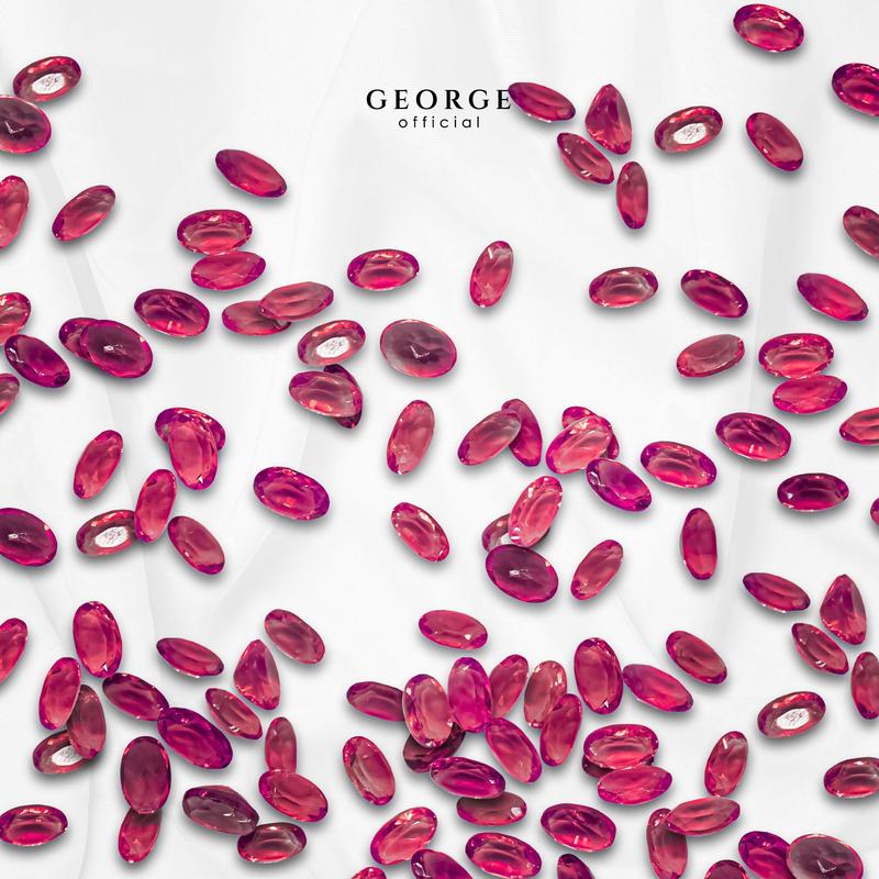 Ruby Oval Cut 5x3, 6x4, 7x5, 8x6, 9x7, 10x8, 11x9 mm. Wholesale Precious GGRBO Gemstone Ruby Pink Sapphire Purple Sapphire Orange Sapphire Yellow Sapphire George Jewelry