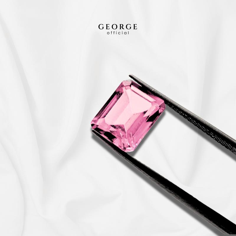 Pink Sapphire Emerald Cut 4x3, 5x3, 6x4, 7x5, 8x6 mm. Wholesale Precious GGPIE Gemstone Ruby Pink Sapphire Purple Sapphire Orange Sapphire Yellow Sapphire George Jewelry