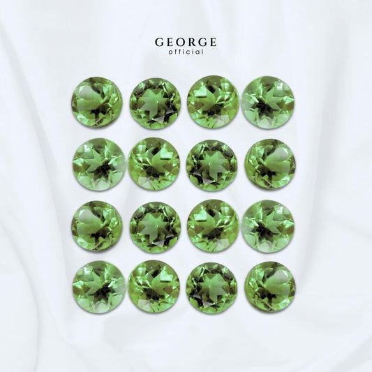 Green Sapphire Round Brilliant Cut 1-8 mm. Wholesale Precious GGGSR Gemstone Ruby Pink Sapphire Purple Sapphire Orange Sapphire Yellow Sapphire George Jewelry