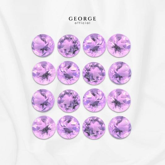Purple Sapphire Round Brilliant Cut 1-8 mm. Wholesale Precious GGPSR Gemstone Ruby Pink Sapphire Purple Sapphire Orange Sapphire Yellow Sapphire George Jewelry